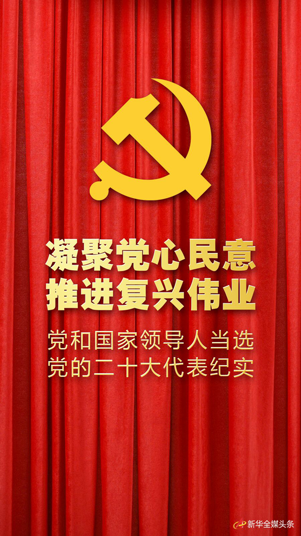 凝聚党心民意 推进复兴伟业——党和国家领导人当选党的二十大代表纪实(图1)