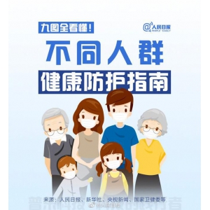 孕产妇、儿童、老人……不同人群健康防护实用指南来了！